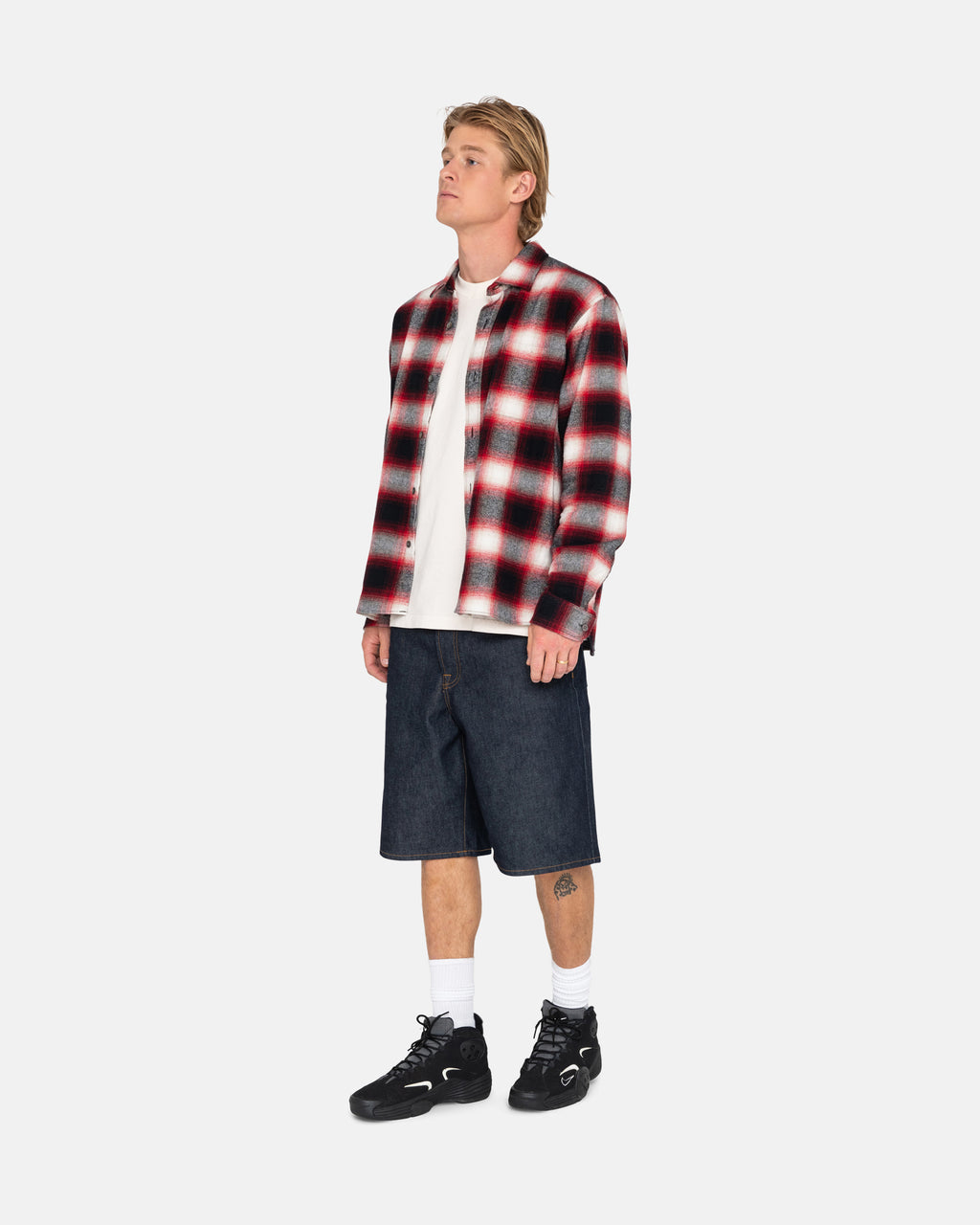 Stussy Tops & Shirts Discount Online Shop - Red Bay Plaid Shirt