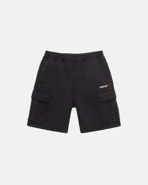 Stussy Bottoms Outlet Online Sale - Black Sport Cargo Fleece Short